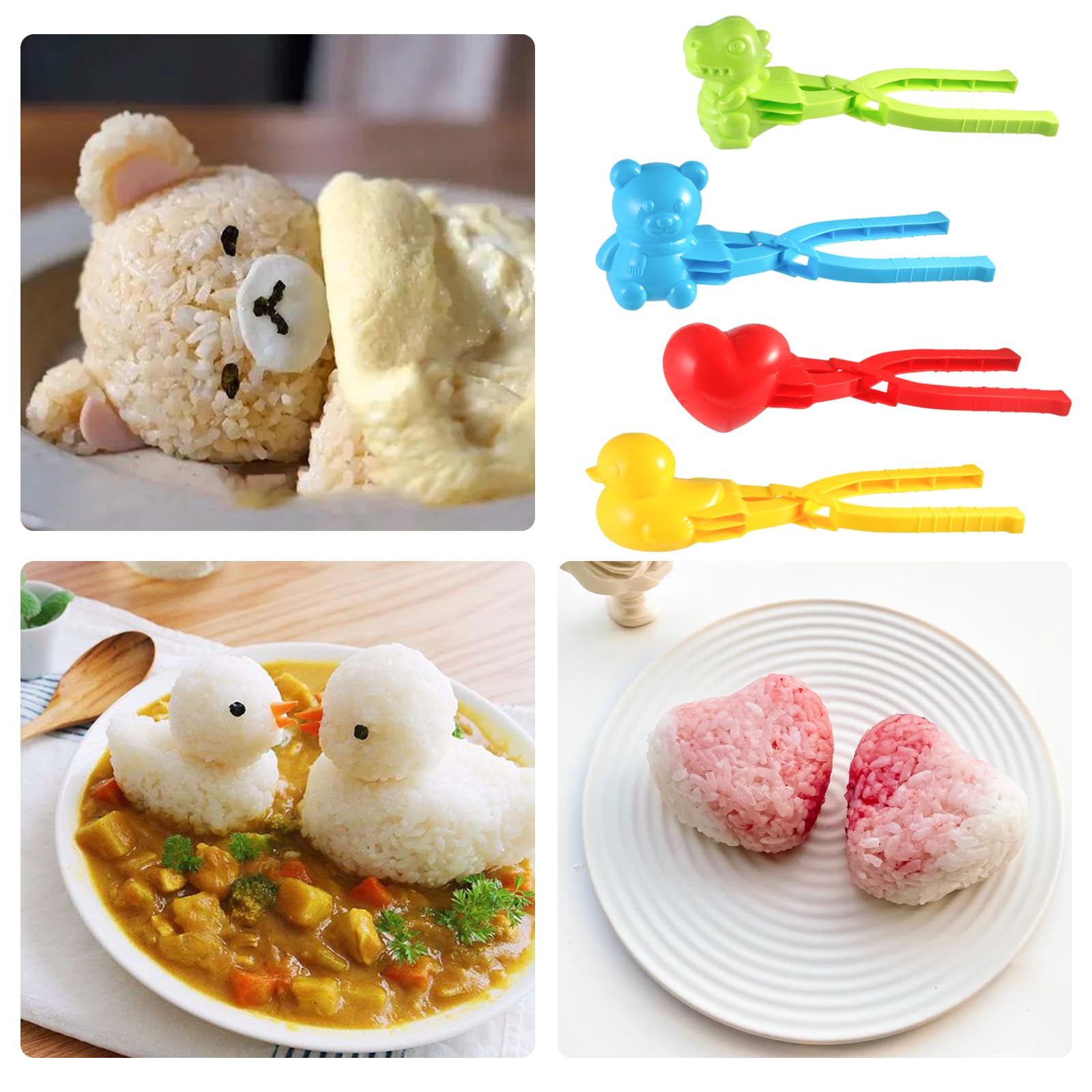 HUIKANGSHENG red heart rice mold for cute, shareable bites