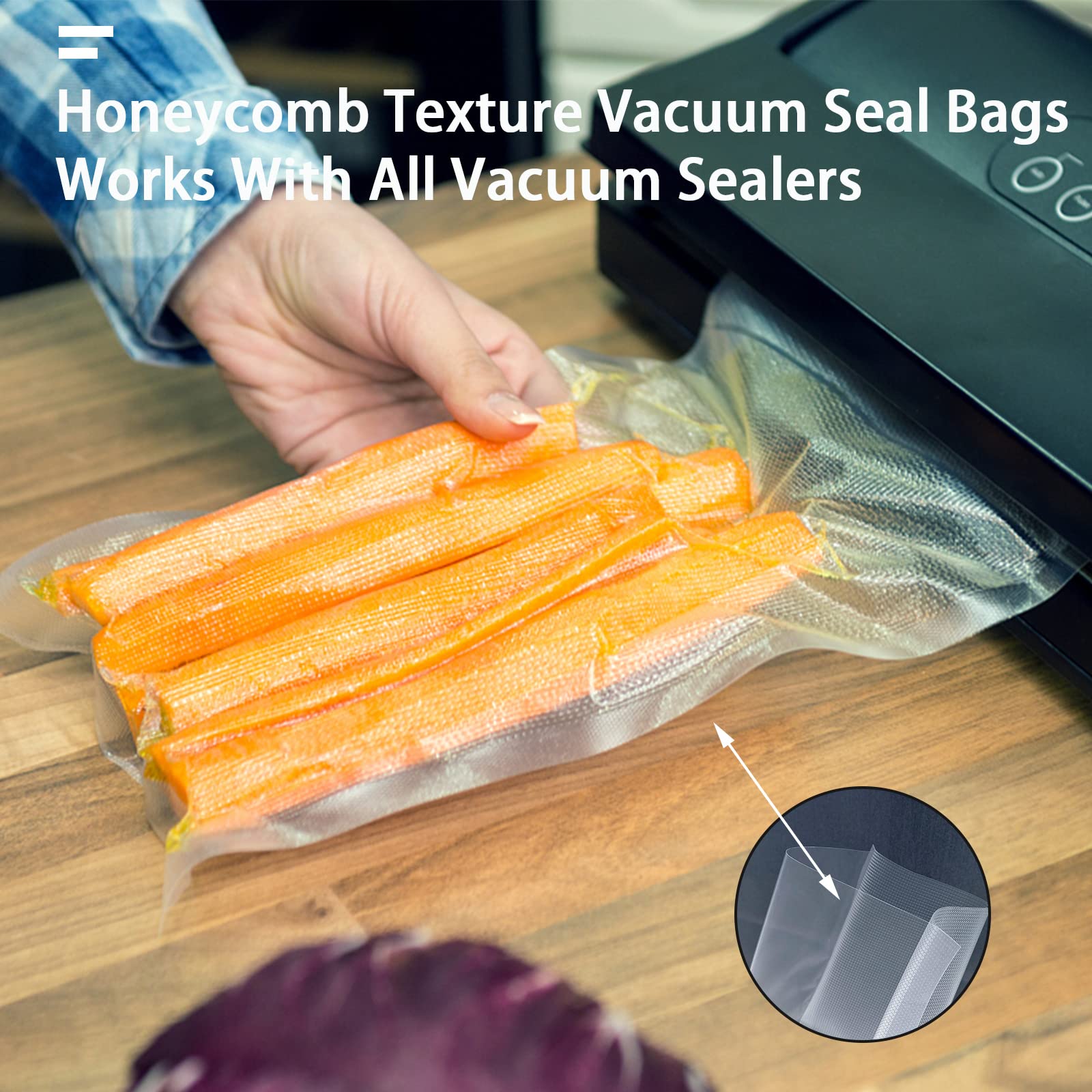 HUISPARK heavy-duty vacuum bags resist punctures during storage