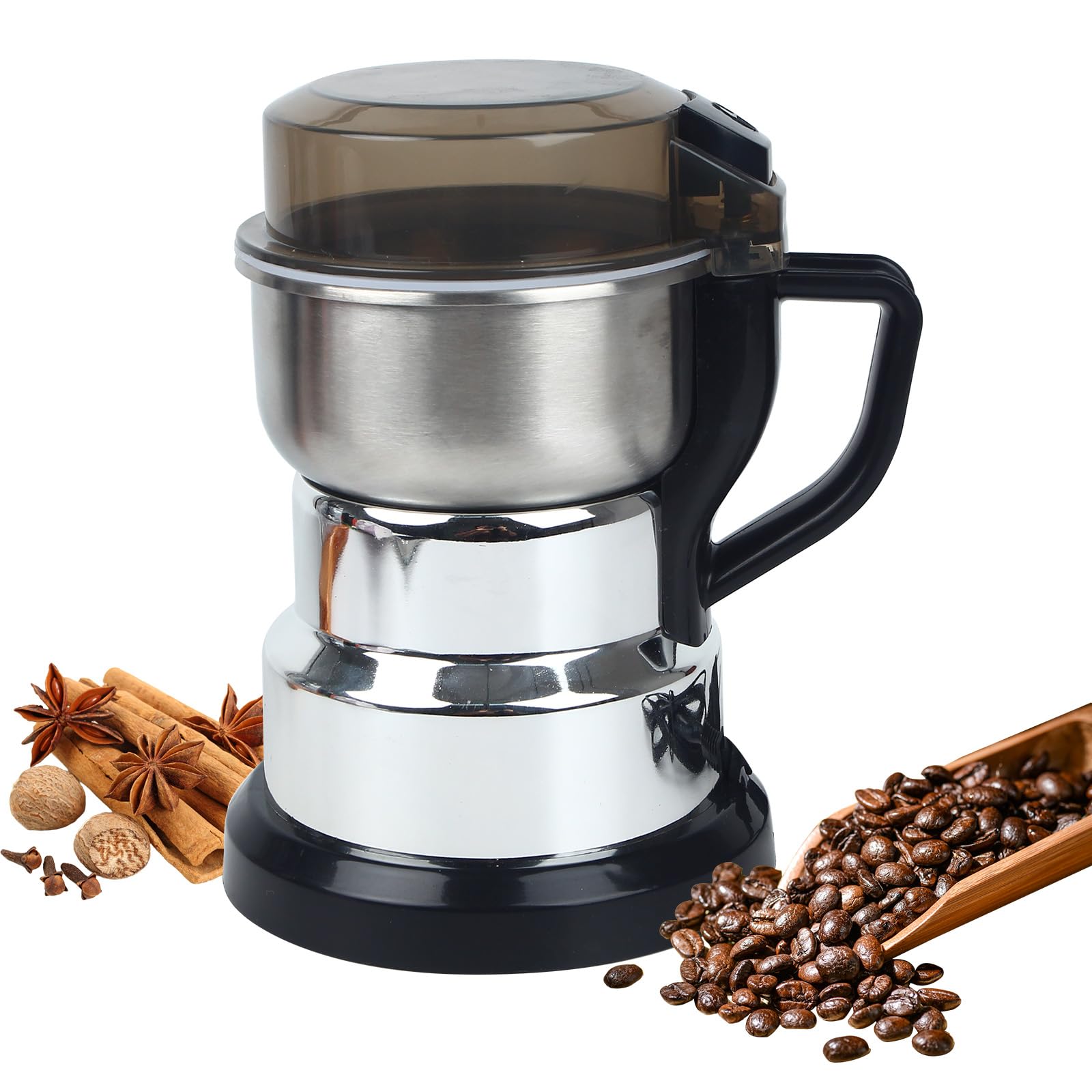 Huitban electric coffee grinder cup and lid for clean, precise grinding at home.