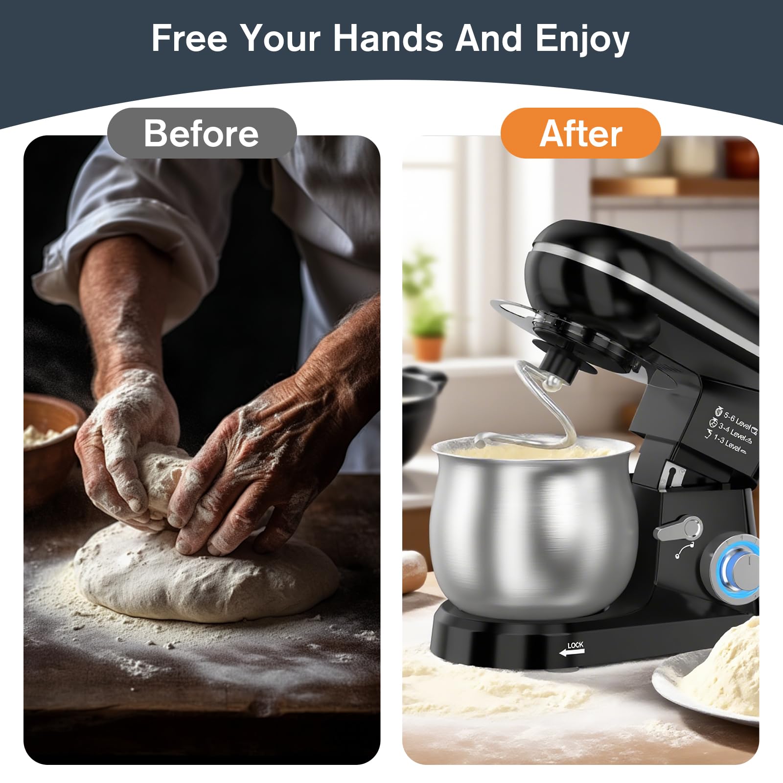 HULAXILOTI stand mixer wire whisk attachment for fluffy whipped toppings.