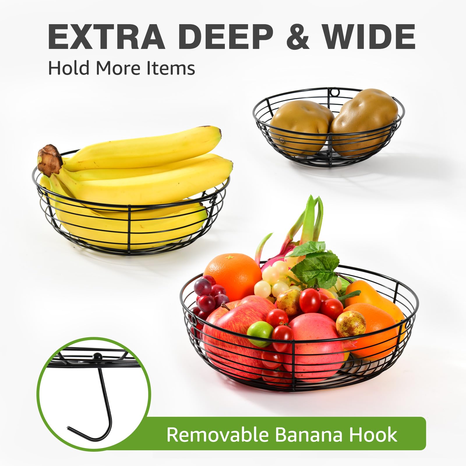 Open coil design of HULISEN basket promotes airflow around produce