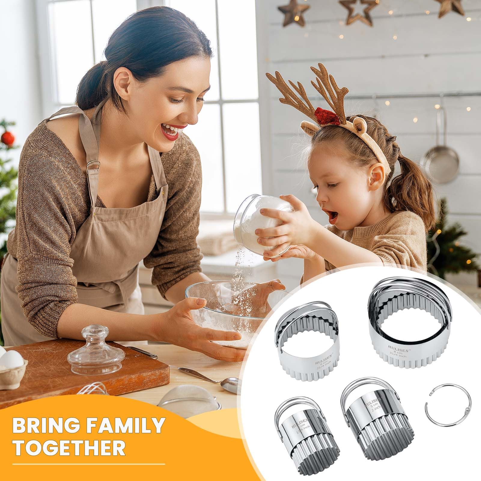 HULISEN dishwasher-safe cutters simplify post-bake cleanup