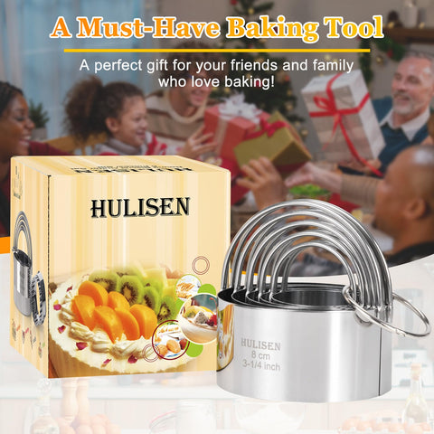 HULISEN dishwasher-safe stainless steel cutter for easy cleanup