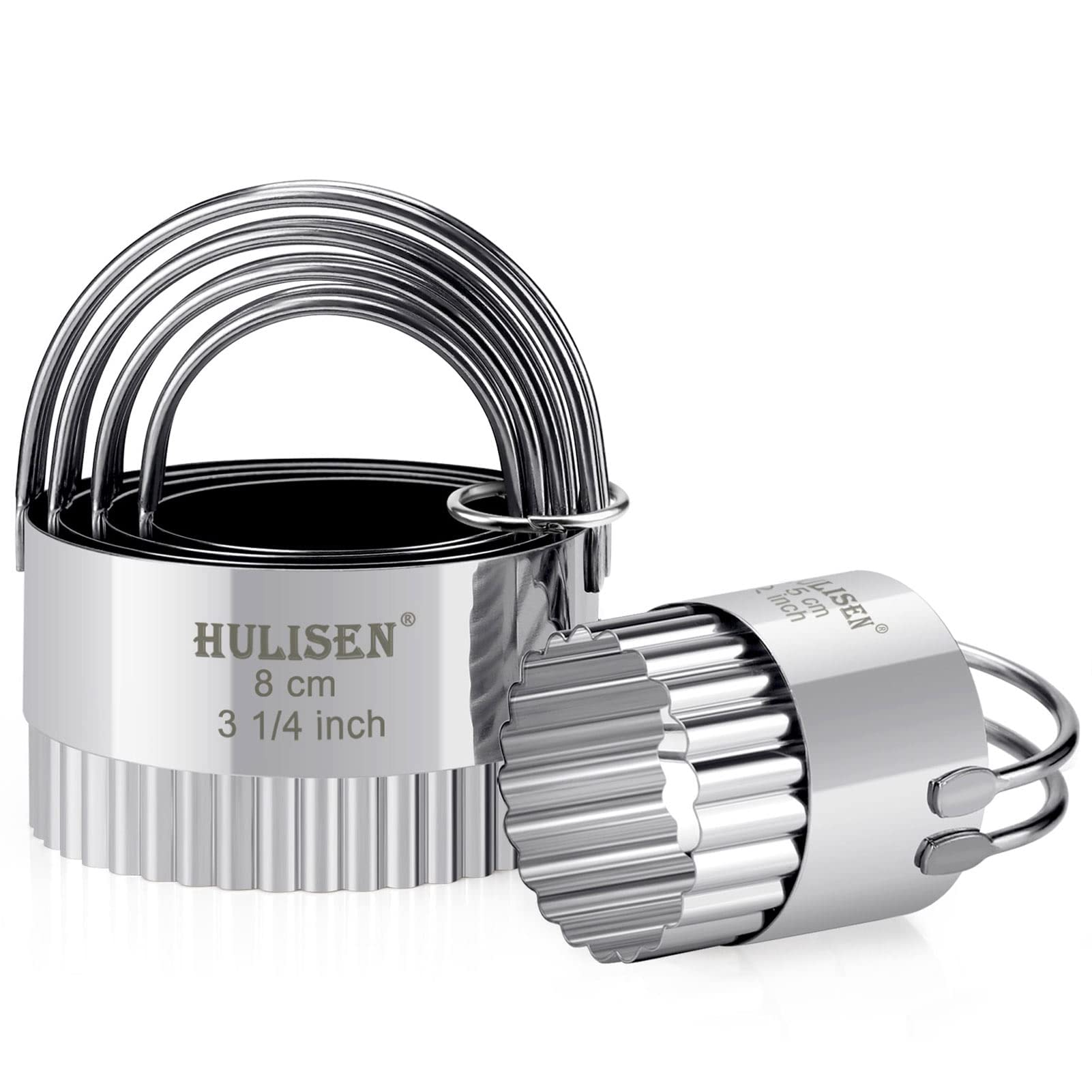 HULISEN Wave design biscuit cutter set creates uniform cookies with style