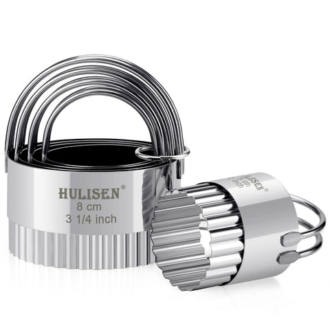 HULISEN Wave design biscuit cutter set creates uniform cookies with style