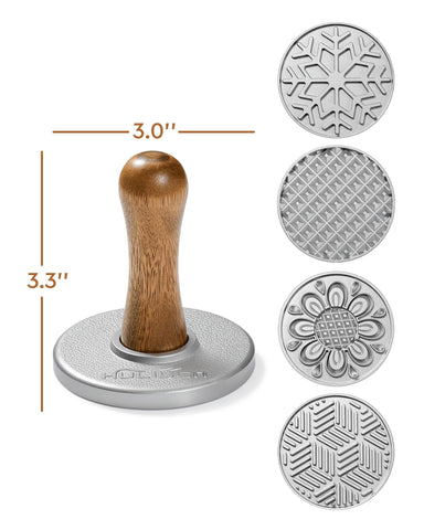 HULISEN cookie stamps 3-inch embossed press for consistent results
