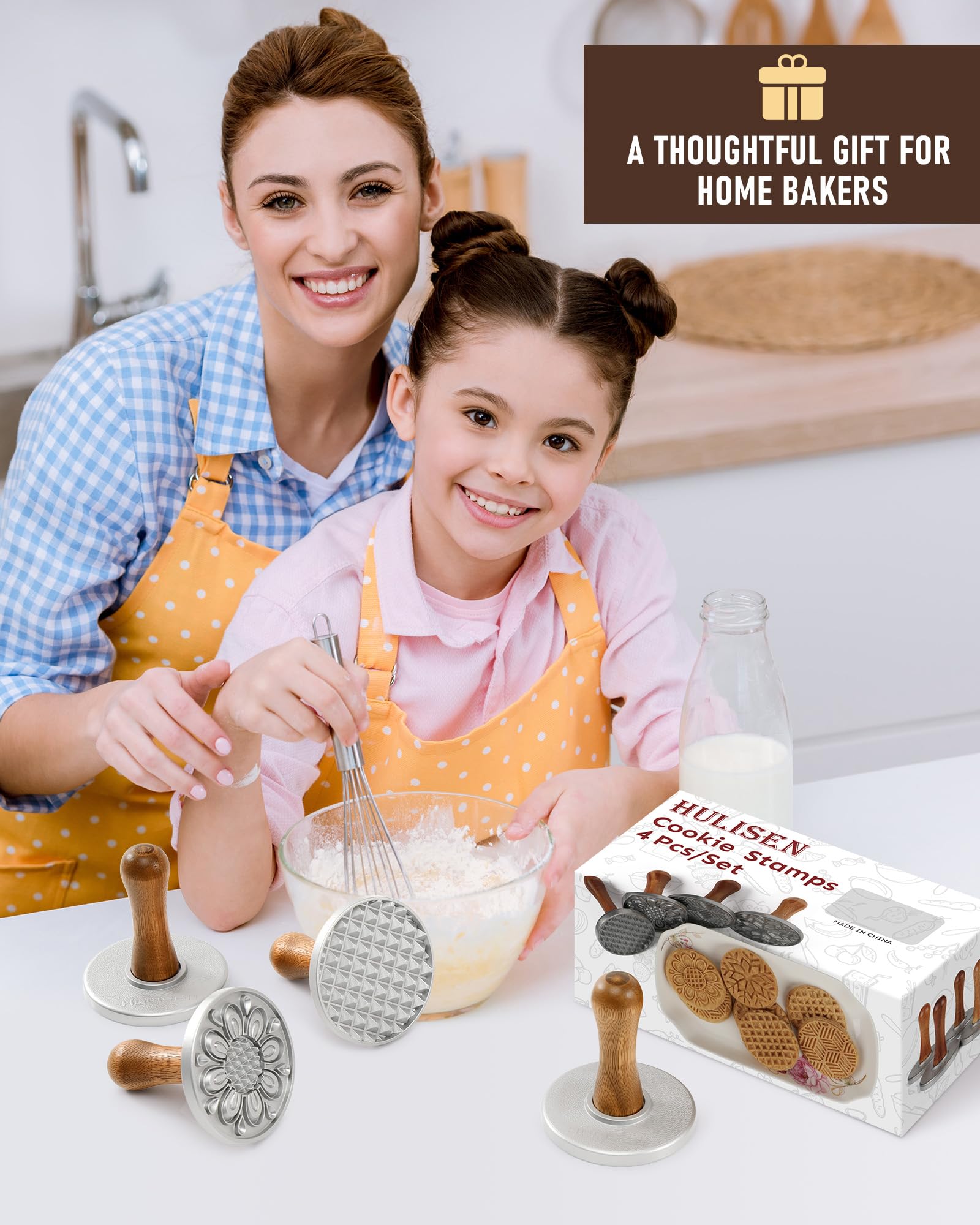 HULISEN cookie stamps gift pack ideal for homemade treats