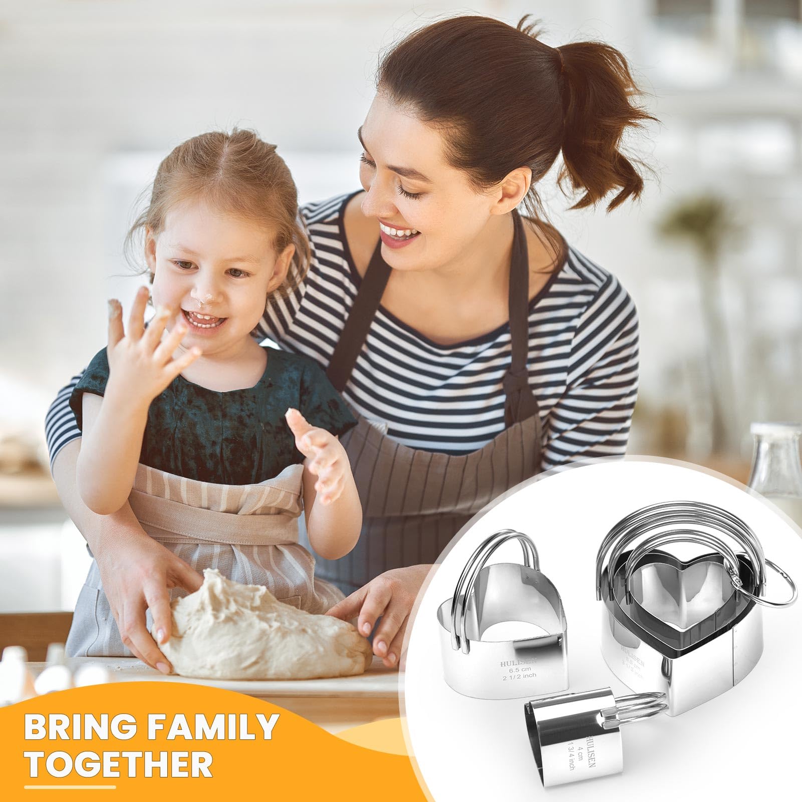 HULISEN cookie cutters are dishwasher safe for easy cleaning