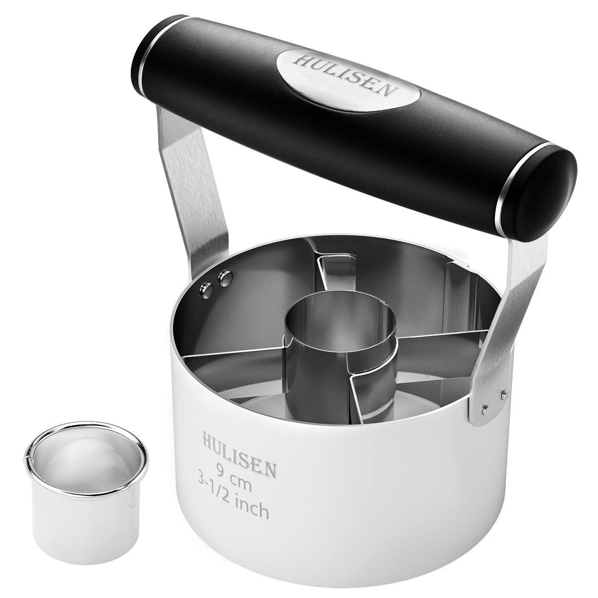 HULISEN donut cutter 3.5 inch cleanly cuts round dough