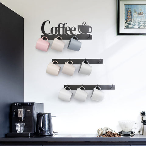 HULISEN mug hangers with twelve hooks maximize counter space and reduce clutter