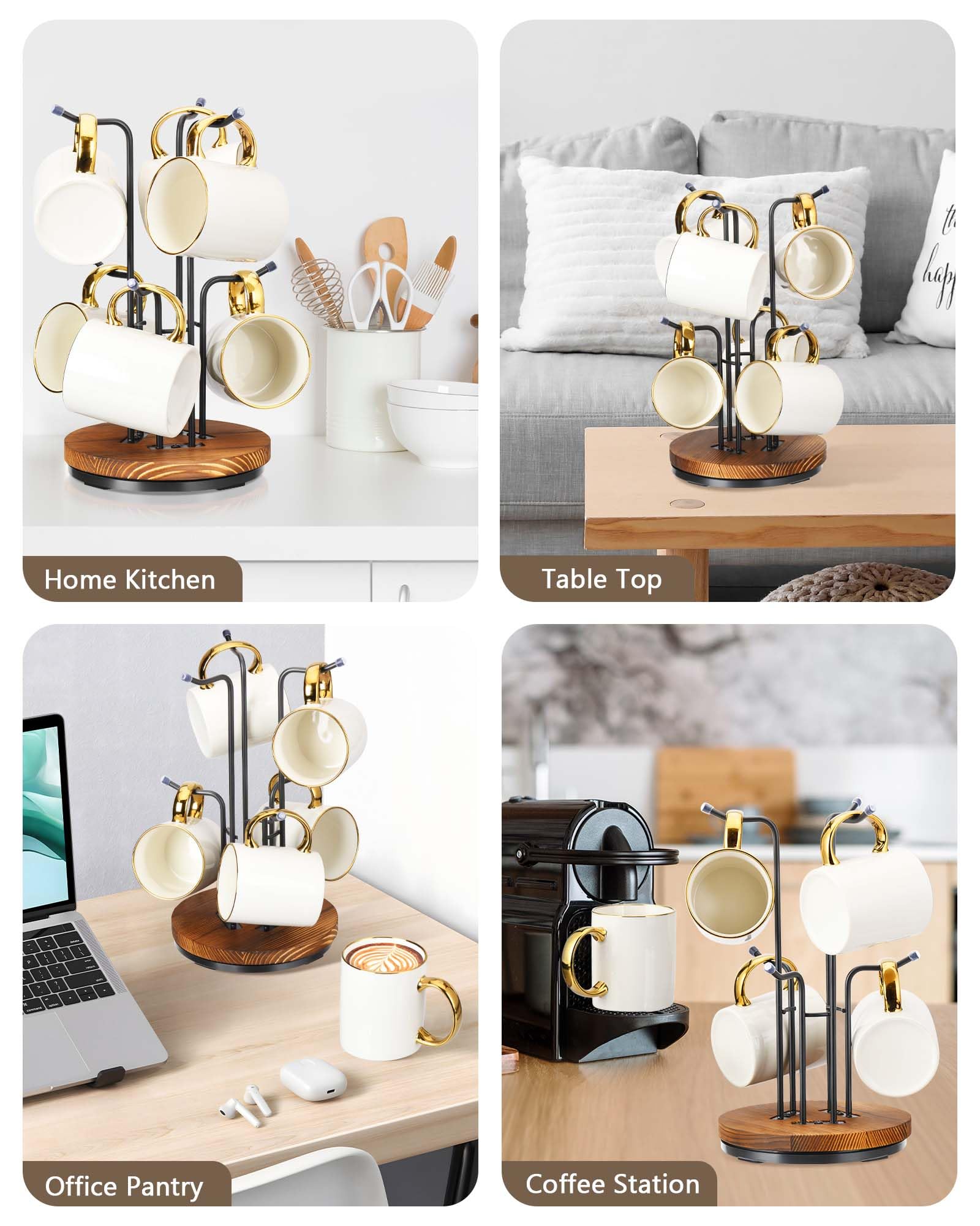 HULISEN metal hooks add durability and clean lines.