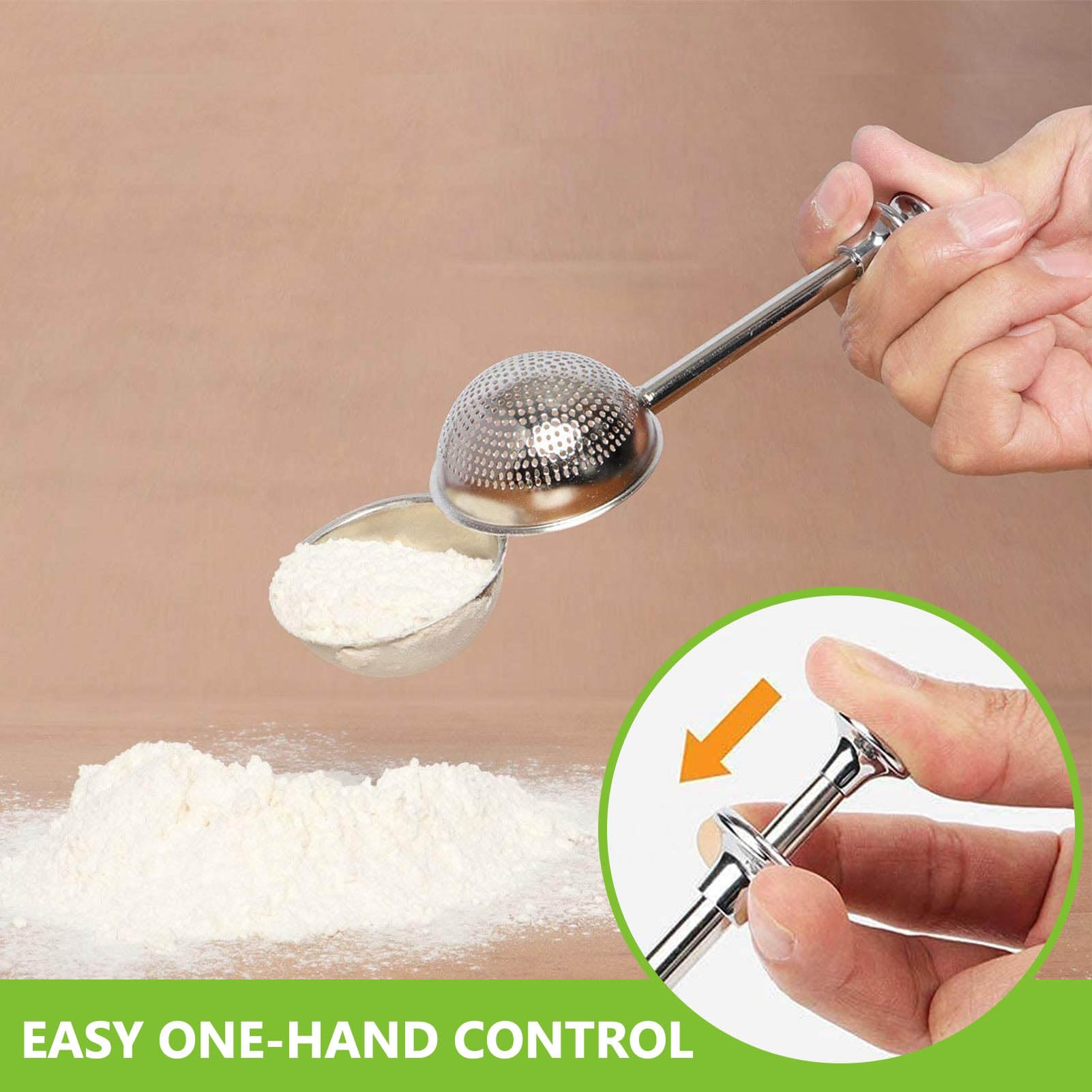HULISEN pastry scraper with measurement marks for clean edges