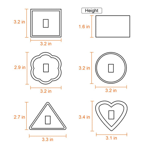 HULISEN press cover for ring mold for clean edges