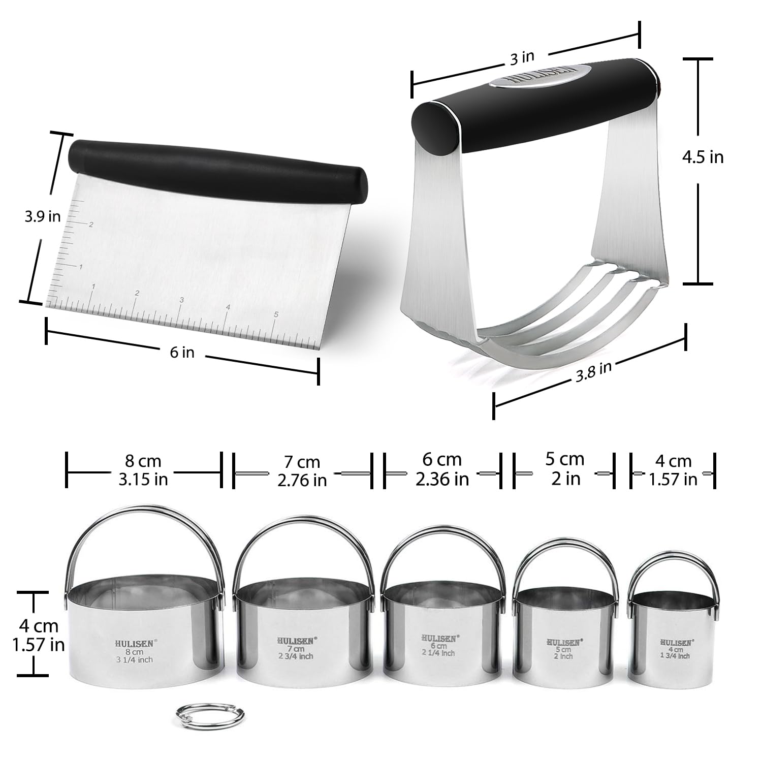 HULISEN kitchen tools help craft cookies, biscuits, and pastries