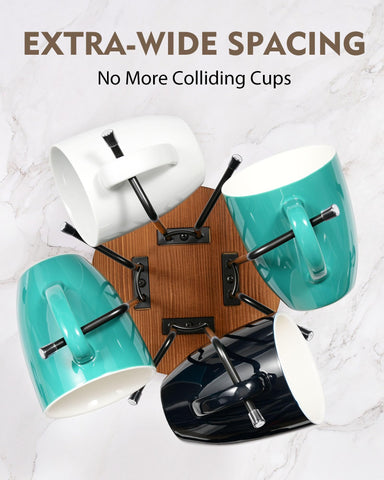 HULISEN quick 2-step assembly mug rack in minutes.