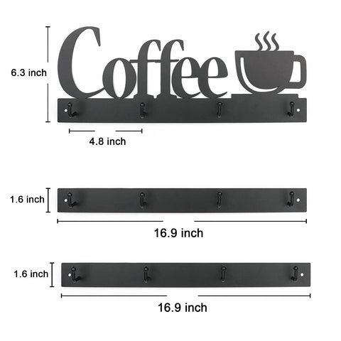 HULISEN rustproof steel mug organizer withstands daily use without rusting