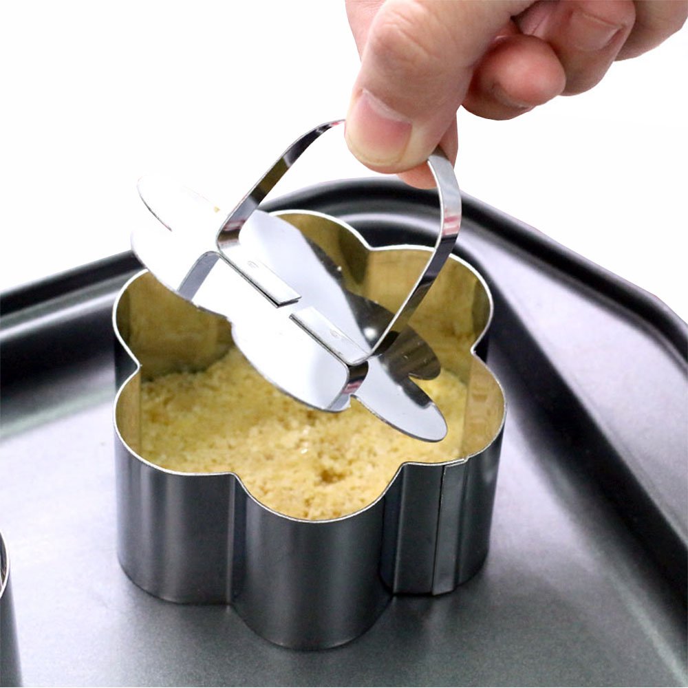HULISEN cake ring mold heart for elegant plating
