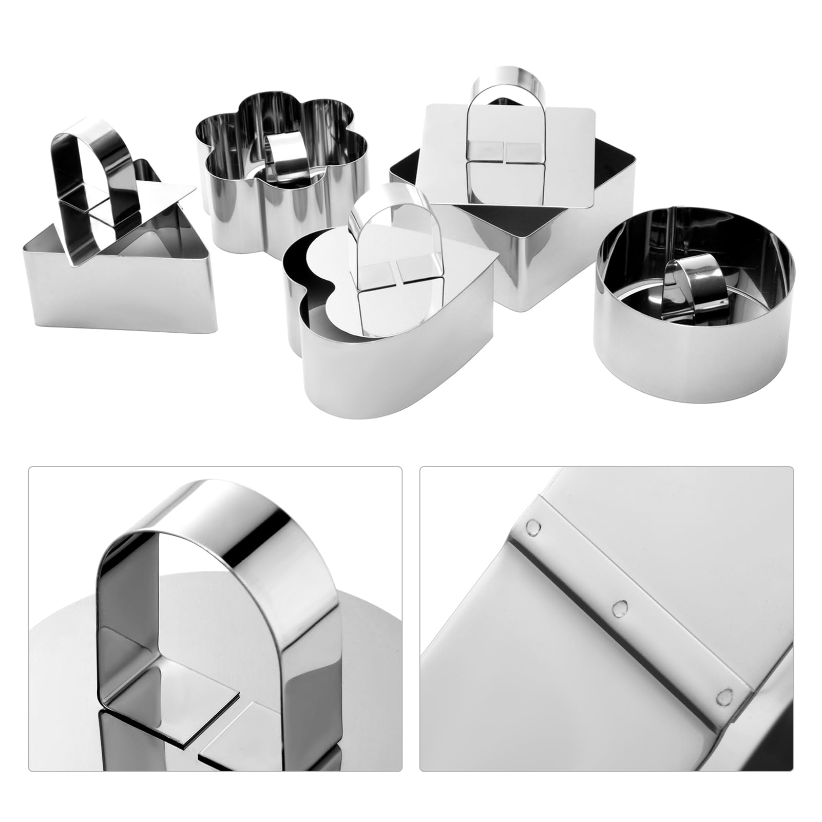HULISEN cake ring mold square for uniform portions