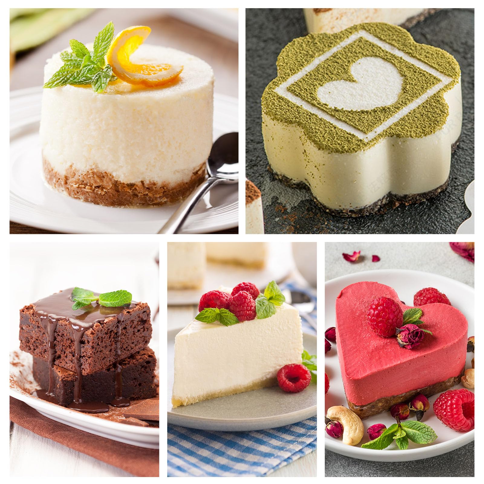 HULISEN cake ring mold triangle for creative shapes