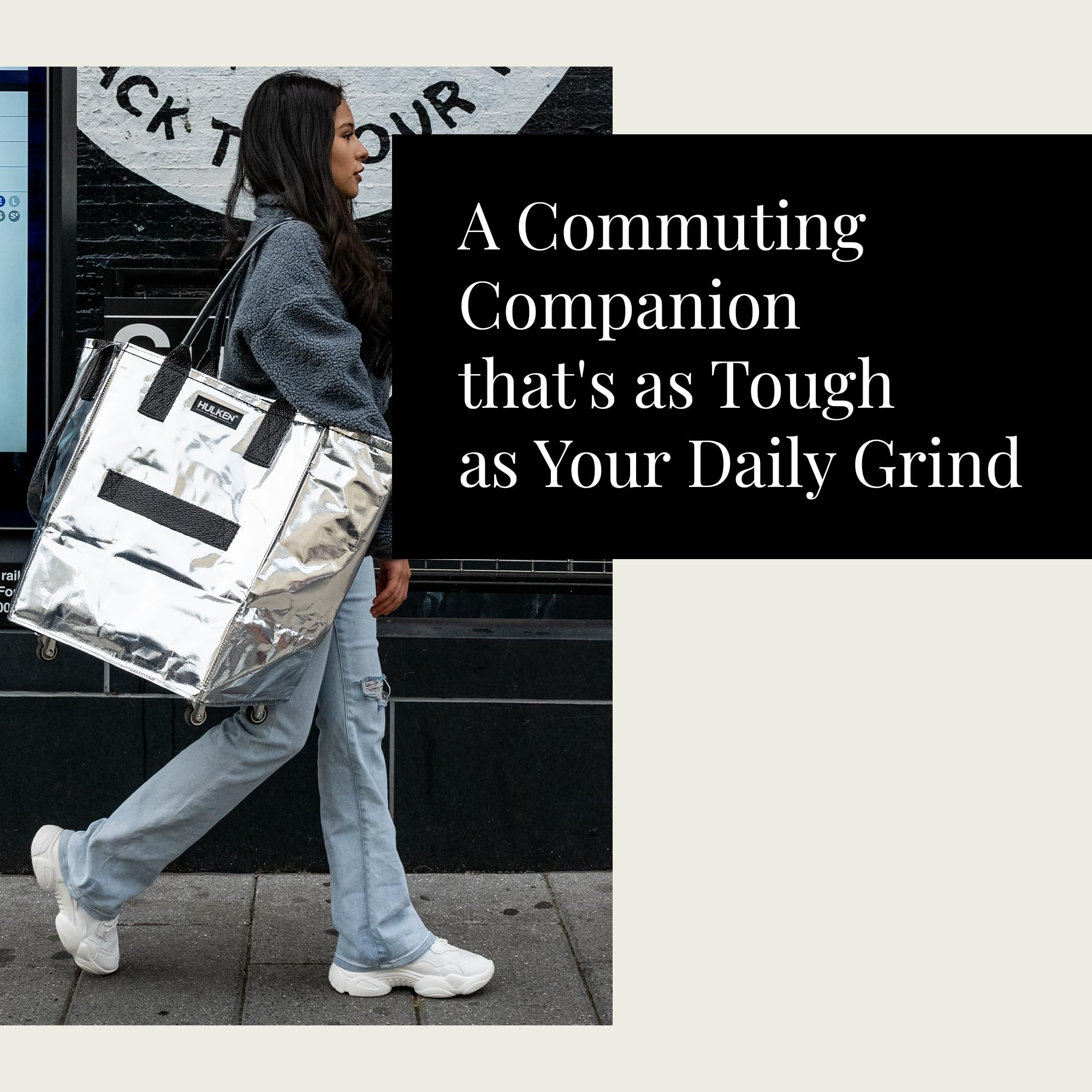 HULKEN supports up to 66 lbs for heavy groceries and loads.