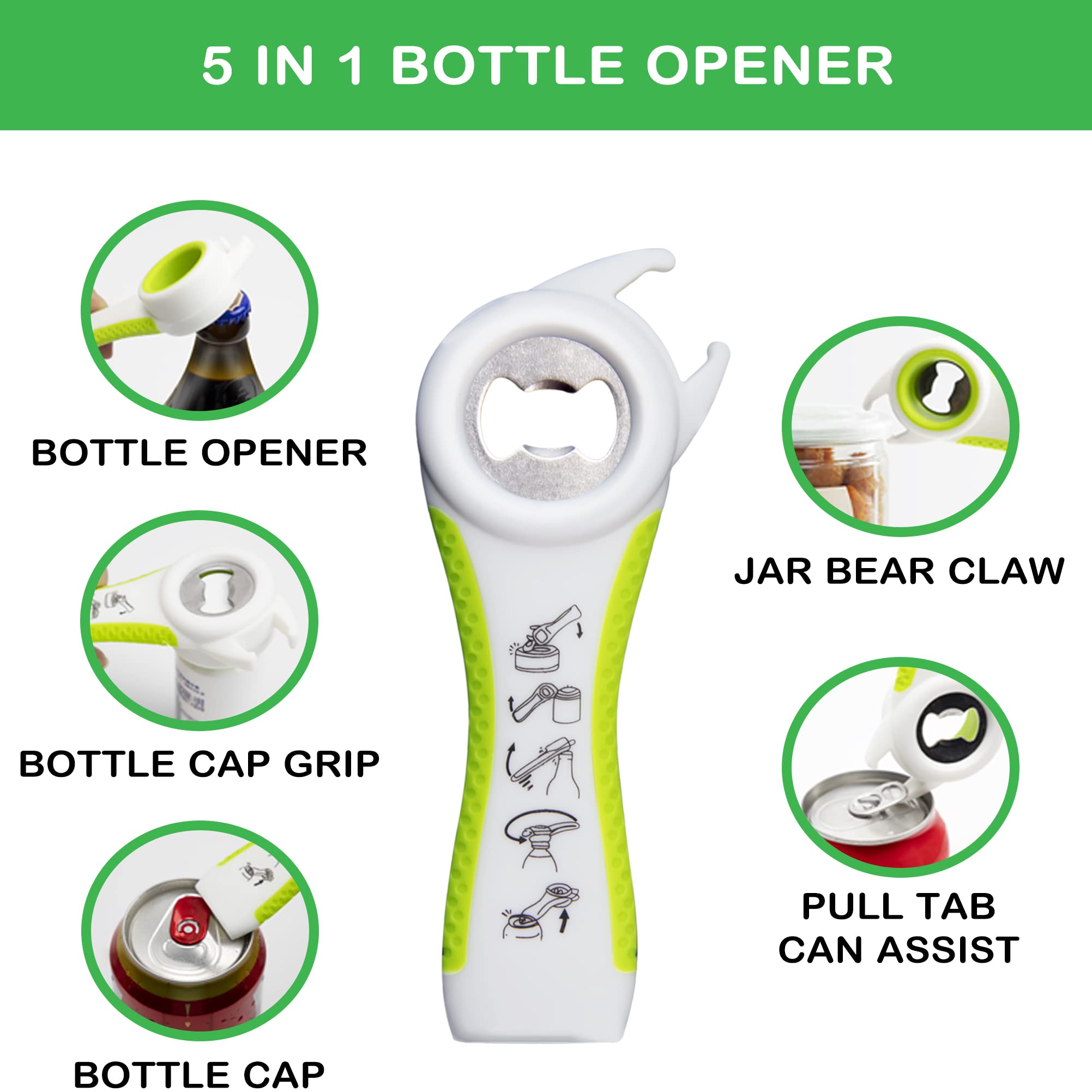 HUMANFUN ergonomic long-handled opener delivers comfortable leverage with minimal effort