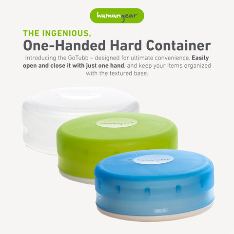 Humangear GoTubb clear container ideal for snacks and small items at school.