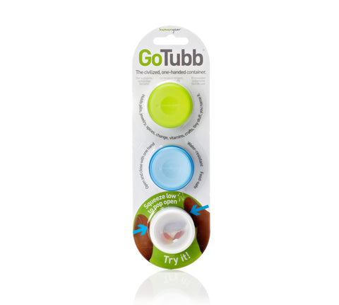 Humangear GoTubb textured base area for labeling and quick identification.