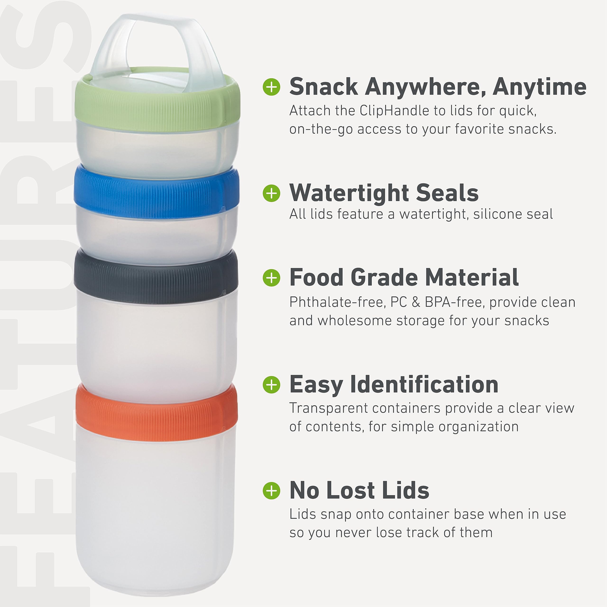 humangear STAX shows travel-friendly organization for snacks on the go.