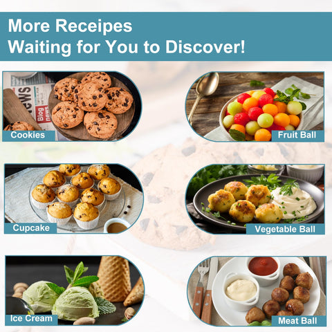HOMURE H cookie scoop is dishwasher-safe and easy to clean