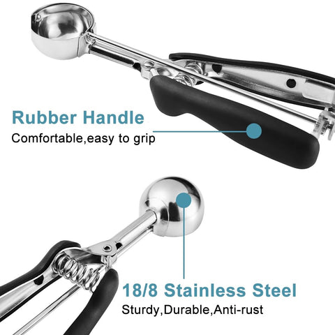 HOMURE H cookie scoop with spring trigger for easy release