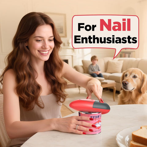 Humutan automatic-can-opening demonstrates one-button use for busy kitchens