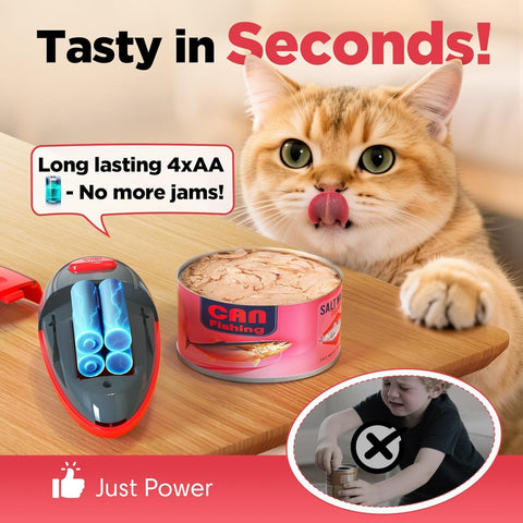 Humutan Easy Electric Can Opener safety-edge provides smooth lid removal