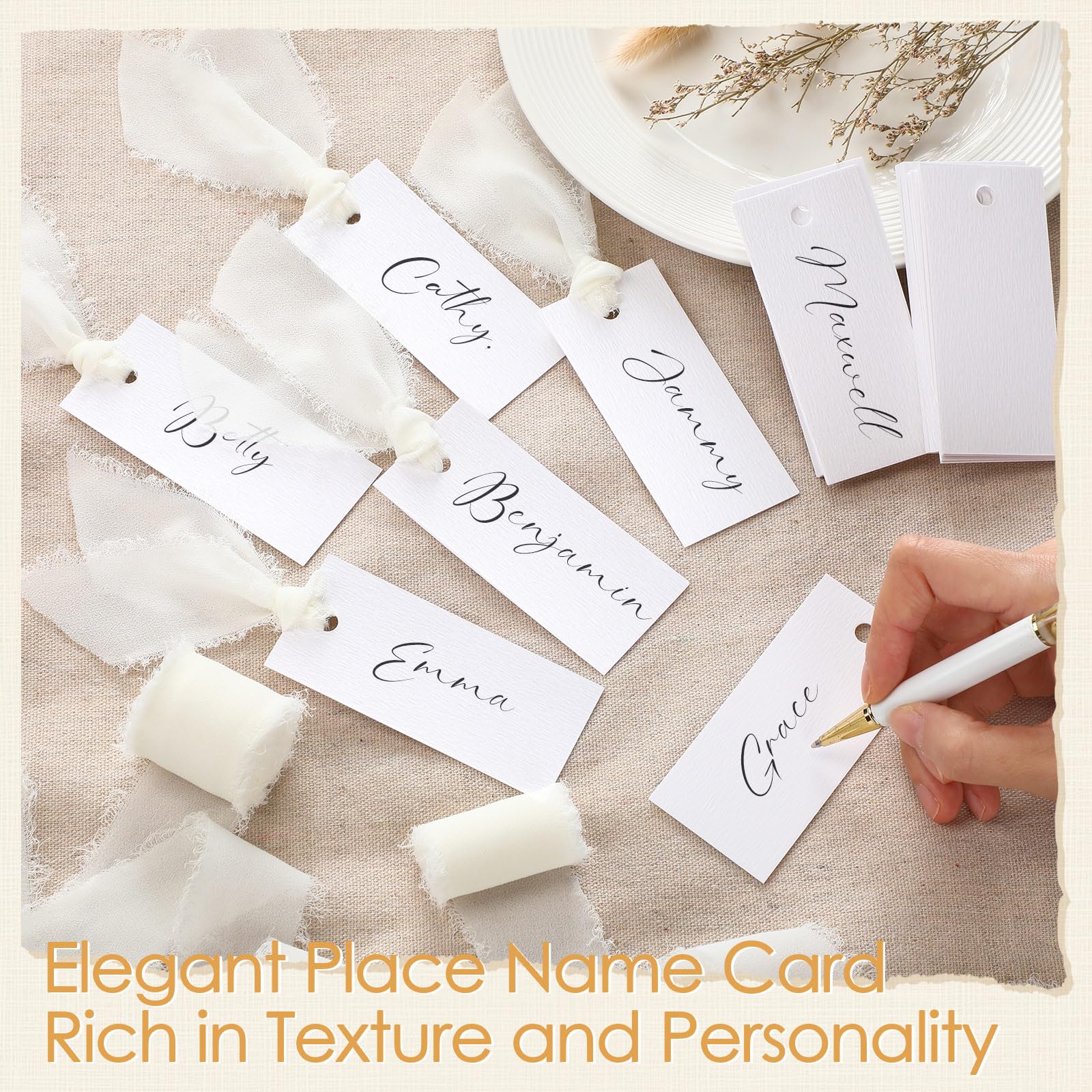 Humyoun gift label option with chiffon ribbon for gifts