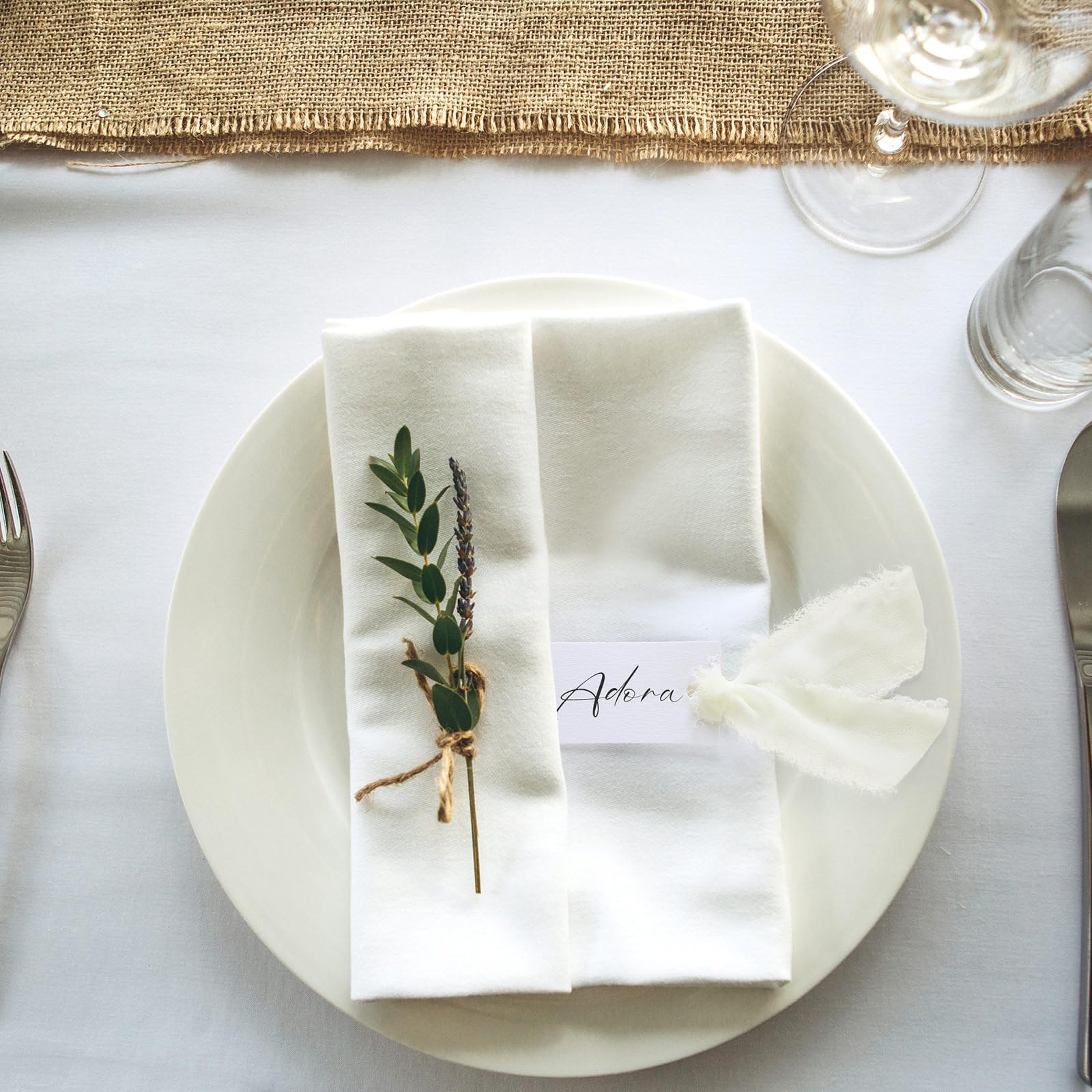 Humyoun wedding table setting cards elevate banquet ambiance