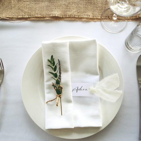 Humyoun wedding table setting cards elevate banquet ambiance