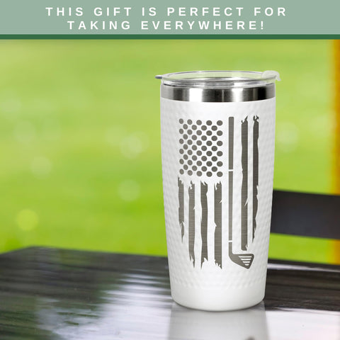 HUNIGIFT World’s Golfer Tumbler cupholder-fit fits most vehicles.