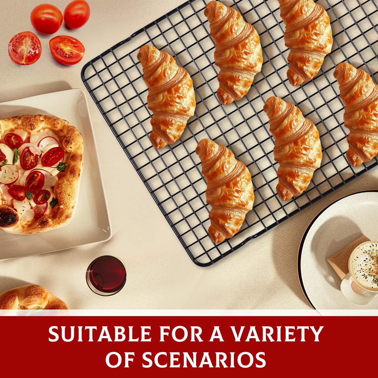 Hunnycook baking sheets feature handles for safe transfer.