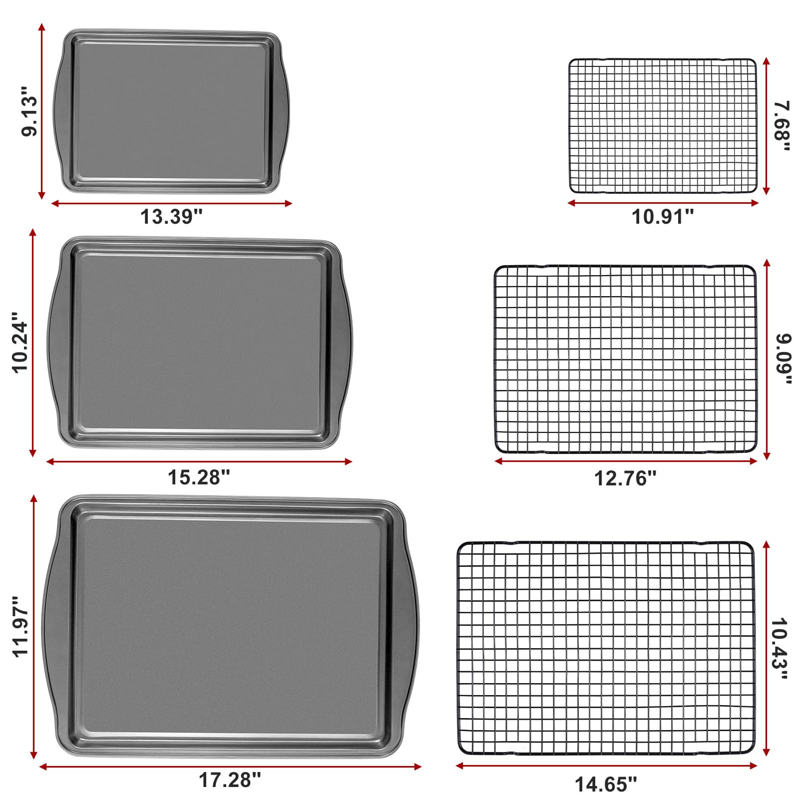 Hunnycook carbon steel baking sheets for durability and warp resistance.