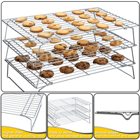 Hunnycook cooling rack dishwasher-safe for easy cleanup after baking.