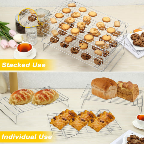 Hunnycook triangle-connection rack prevents items from slipping during cooling.