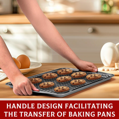 Hunnycook grid-design cooling racks promote even cooling and airflow.