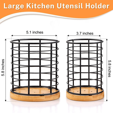 hunnycook large holder on the counter stores bulky utensils while drying efficiently