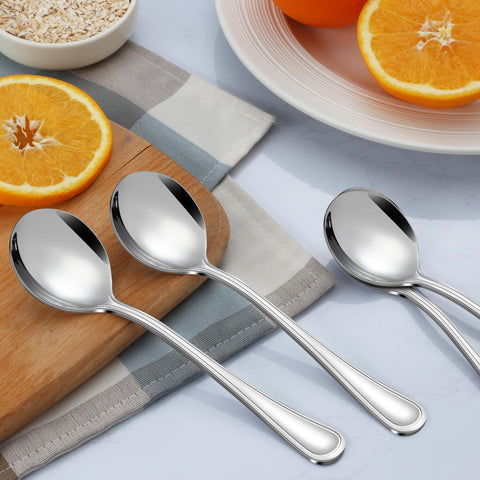 Hunnycook line-pattern handle adds subtle elegance to table settings.