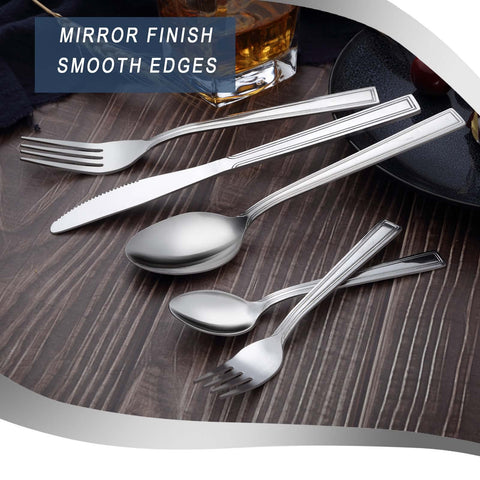 Hunnycook mirror-polished flatware design elevates any table setting.