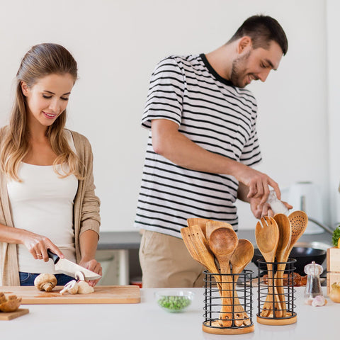 hunnycook space-saving vertical design frees counter space for cooking