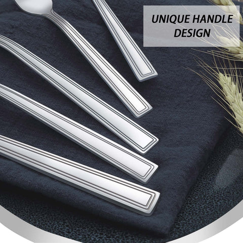 Hunnycook stainless-steel dinner knives with balanced weight for easy cutting.