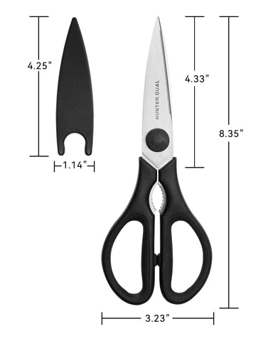 HunterDual kitchen scissors magnetic storage helps keep them accessible.