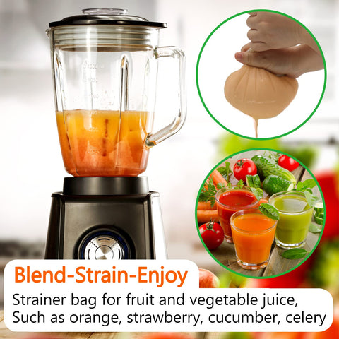 Huppar multipurpose strainer bag ideal for nut milk and juice