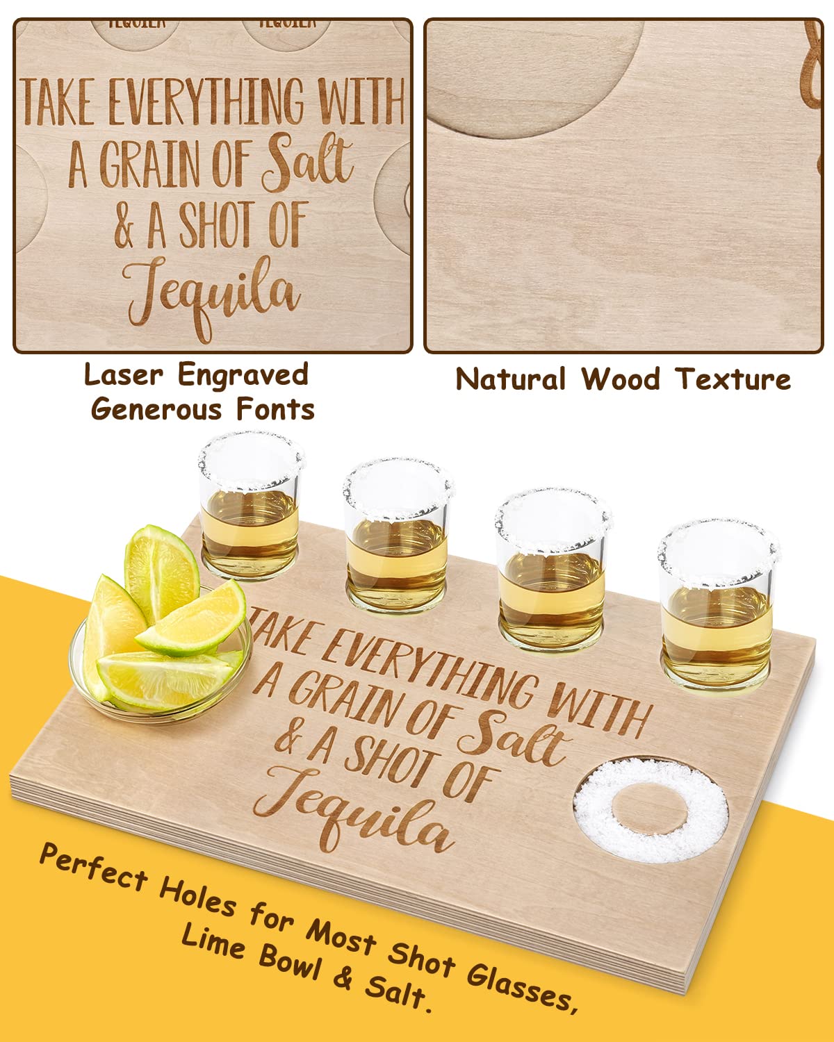 Huray Rayho natural wood-grain surface adds authentic charm to parties.