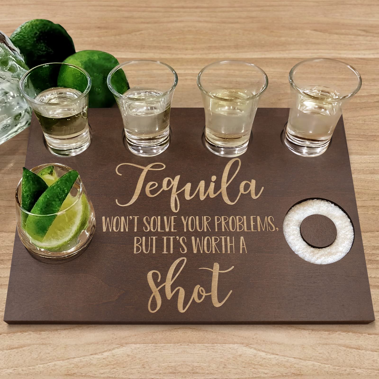 Huray Rayho tequila shot board suitable for weddings and housewarmings